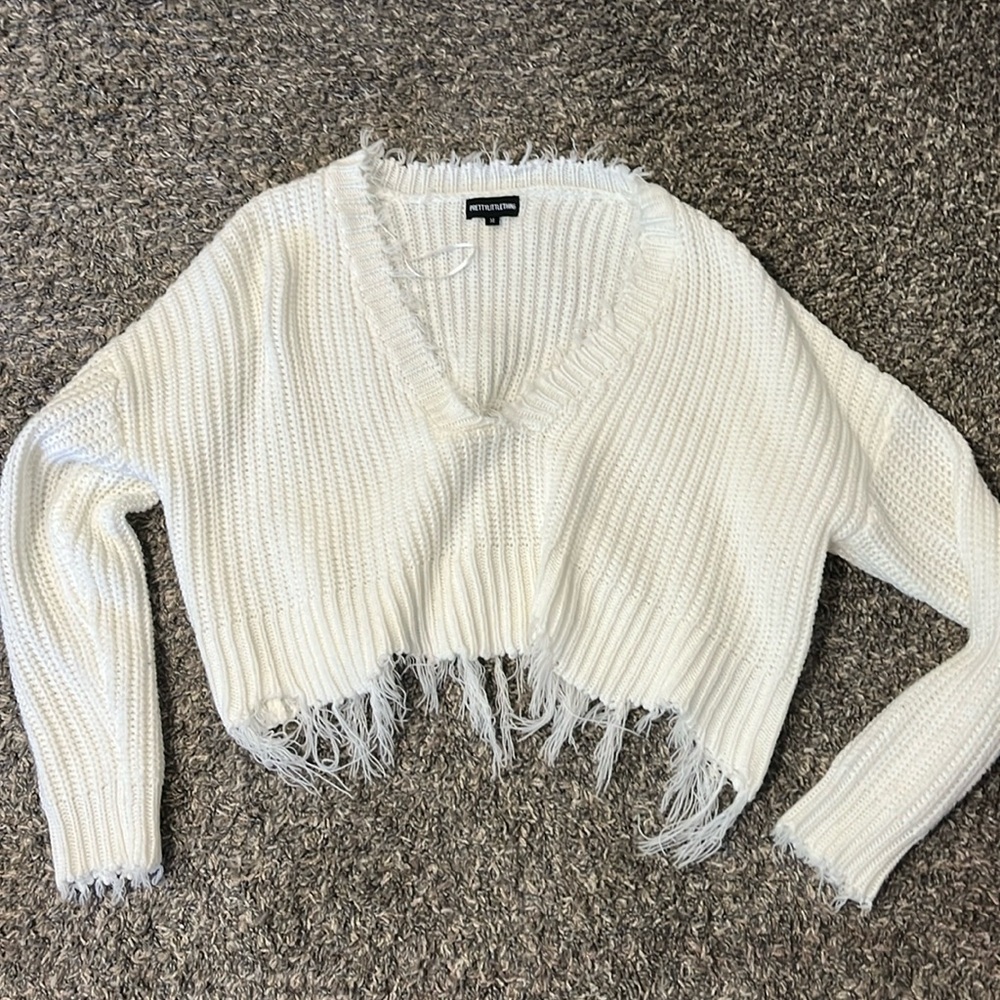 Pretty little thing cropped sweater